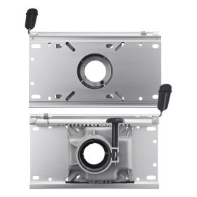 Boat Seat Pedestal, Forward & Backward Sliding Adjustment, Aluminum Alloy Boat Chair Base with Slide, 5-inch Sliding Travel