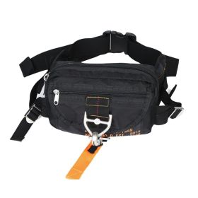 Tactical Military Waist Fanny Pack for Outdoor Hiking & Trip (Color: Black, Type: Waist Bag)